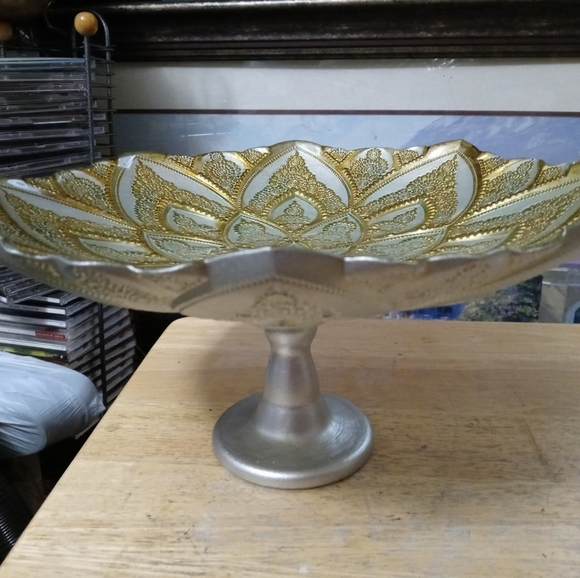 🌇Silver Overlay Footed Compote Dish European Style,Like🆕Vintage.🏆🎻 - Picture 2 of 16